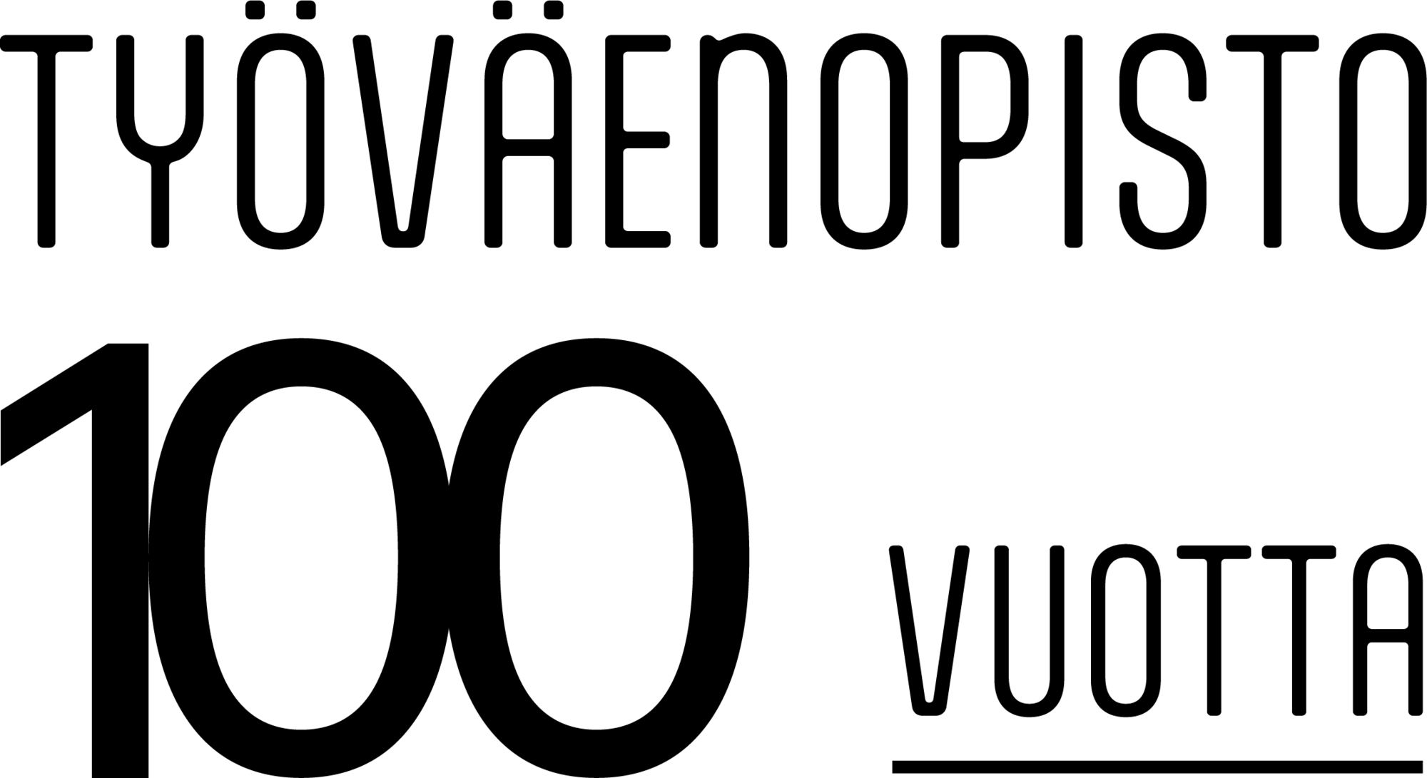 Työväenopisto 100 vuotta logo